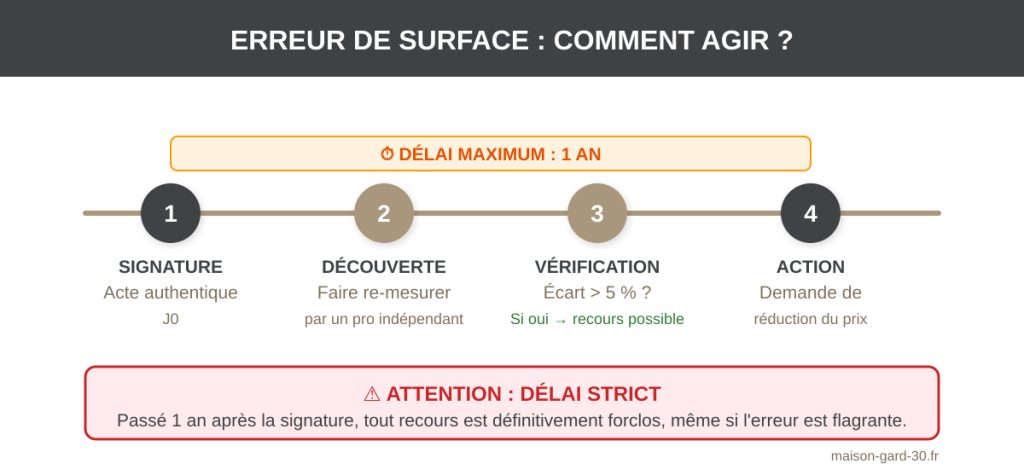 Erreur de surface Carrez : comment agir ?
