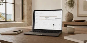 Tableau de bord Amenitiz avec vue calendrier