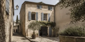 Location vacances à Uzès vue depuis la terrasse en été, ambiance propriétaire Gard