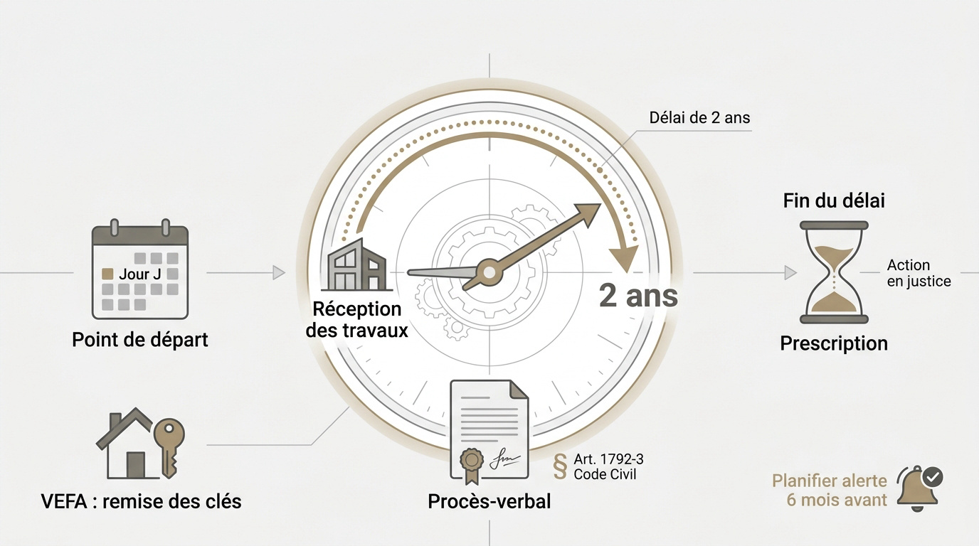 Calendrier et délais légaux de la garantie biennale pour les équipements du logement