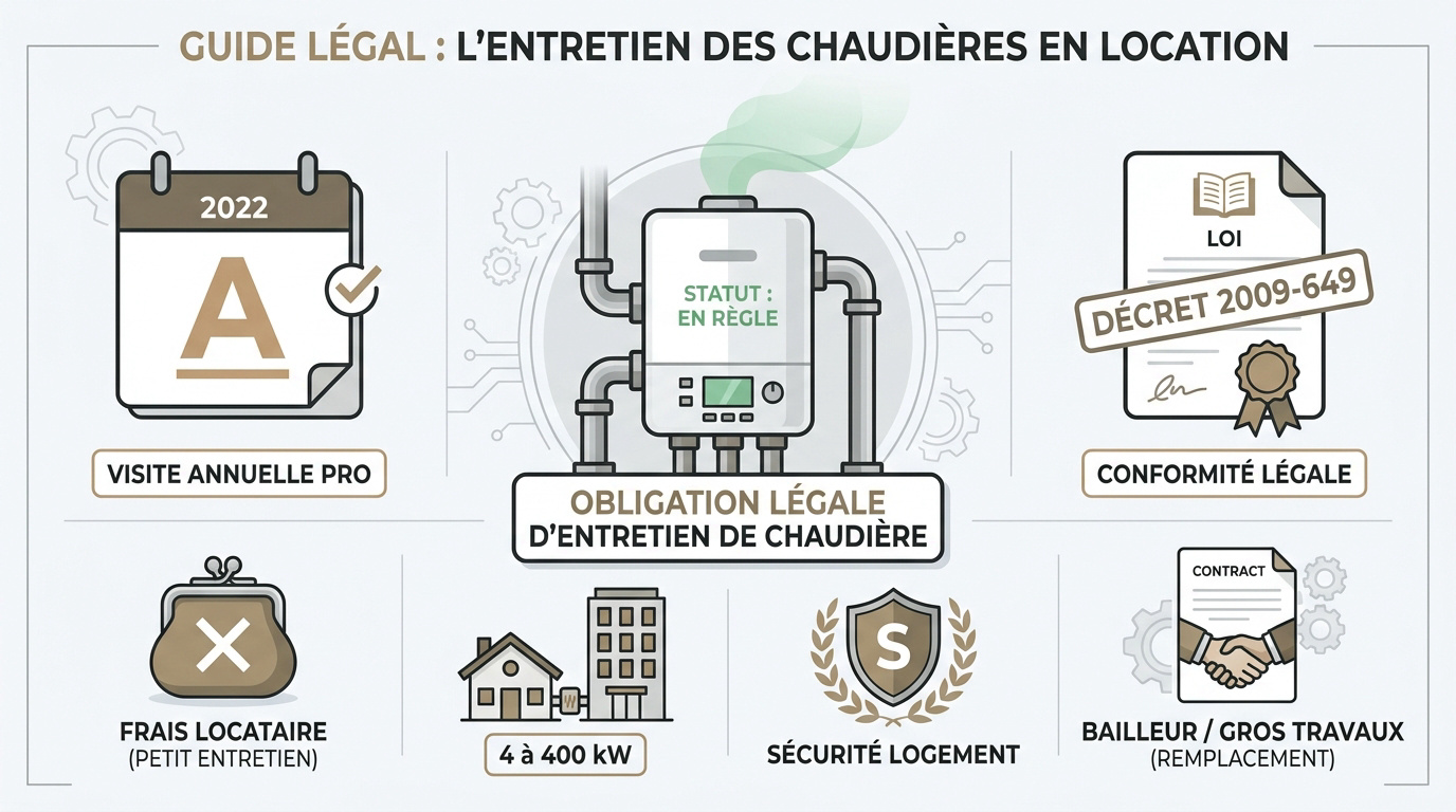 Contrôle technique annuel d'une chaudière