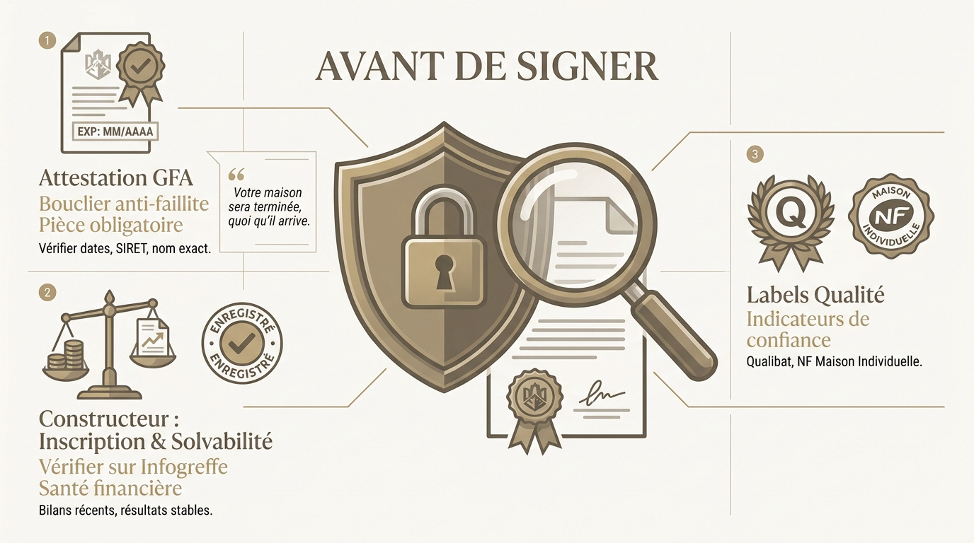 Vérification des documents légaux avant signature d'un contrat de construction