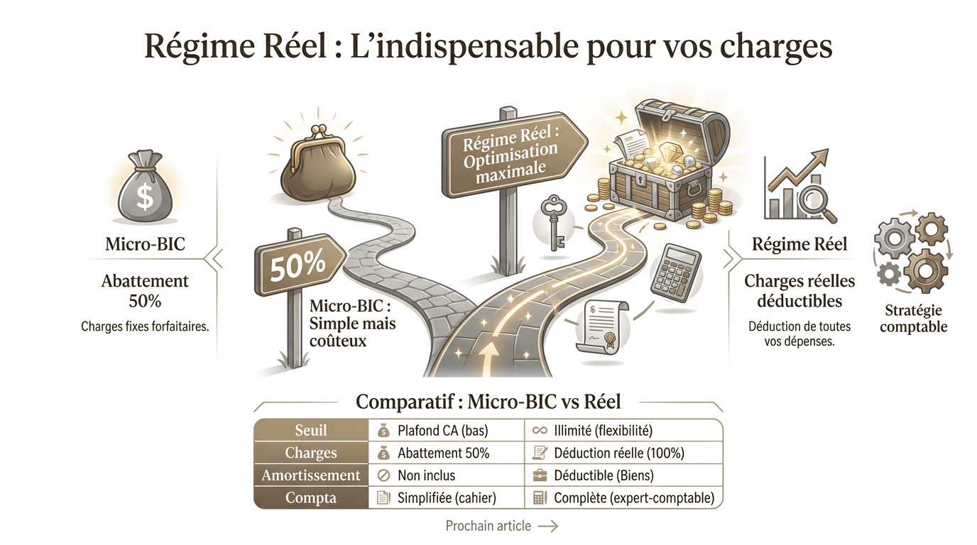 Comparaison fiscale LMNP régime réel et micro-BIC